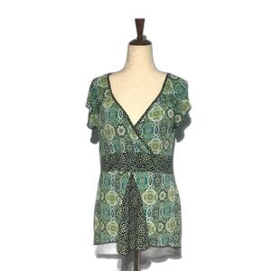 Susan Lawrence XL Floral Wrap Top